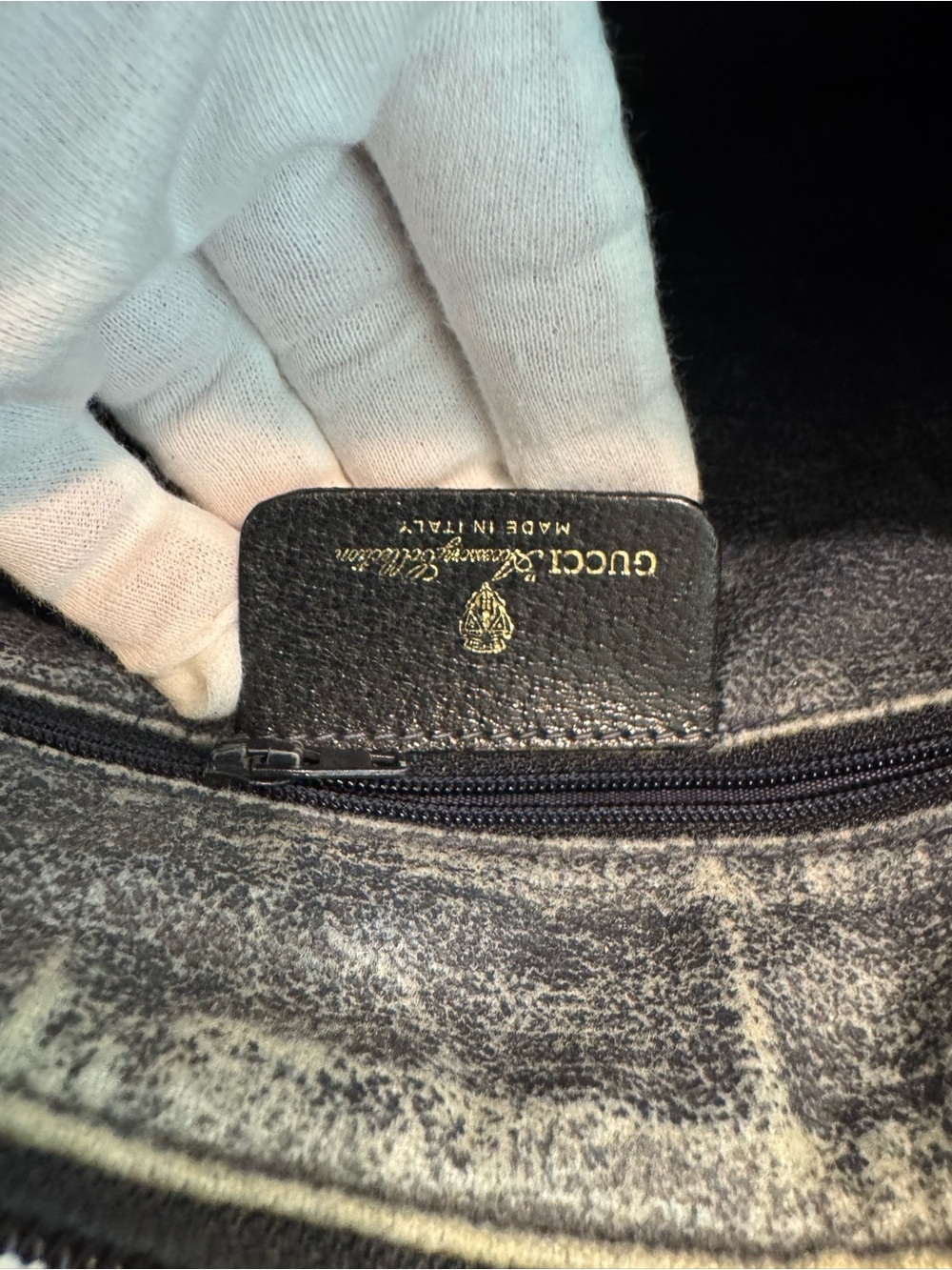 Gucci Blue and Red GG Supreme Satchel with Top Handles - Picture 13 of 15